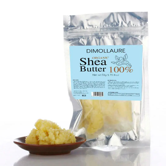 100g Dimollaure Natural Organic Unrefined Shea Butter – Raw Nourishing Body & Skin Care Base Oil