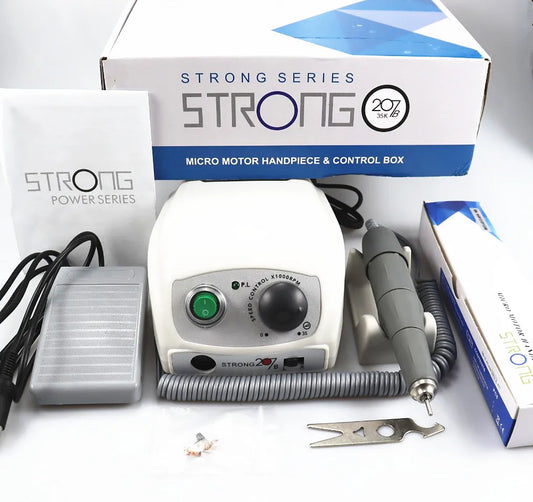 STRONG 210/207B Nail Drill Machine – 65W 50,000RPM Professional Manicure & Pedicure Tool (PRO 105LN)