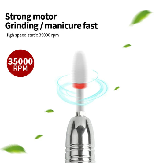 High-Quality 35,000RPM Electric Nail Drill Machine – HD Display & Metal Manicure Pen