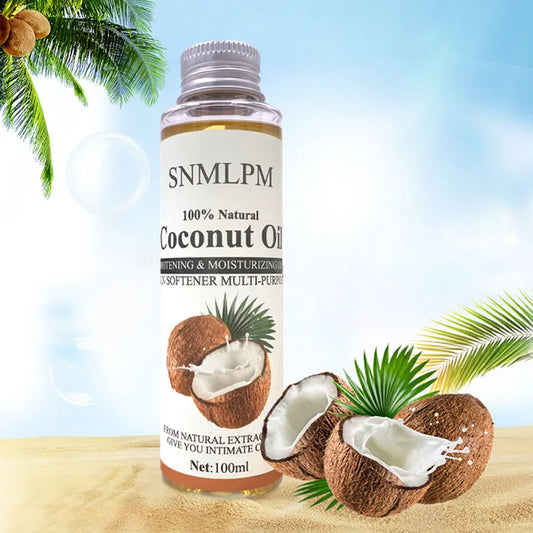 100ml Natural Organic Coconut Oil – Body & Face Massage Oil for Skin Nourishment and Relaxation