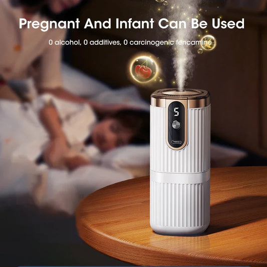 Mini Aromatherapy Diffuser – USB Rechargeable Essential Oil Diffuser with 5-Level Mist Adjustment