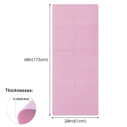 4MM Thick EVA Yoga Mat – Anti-slip Fitness Mat for Yoga, Pilates & Home Workouts