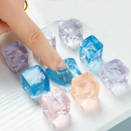 30PCS Squishy Mochi Ice Cube Square Toys – Antistress Party Favors for Kids