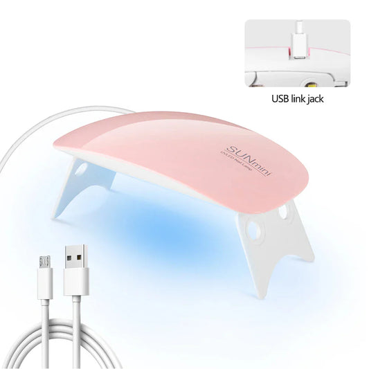 Foldable 6W UV LED Nail Lamp – Compact Gel Polish Dryer for Manicure