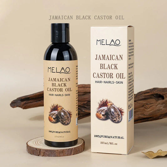 100% Pure Natural Cold-Pressed Castor Oil – For Healthy Skin, Hair, Brows & Lashes (237ml)