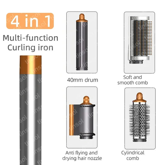 6-in-1 Multi-Function Hair Dryer Styling Kit – Curling Iron, Straightener & Hot Air Comb