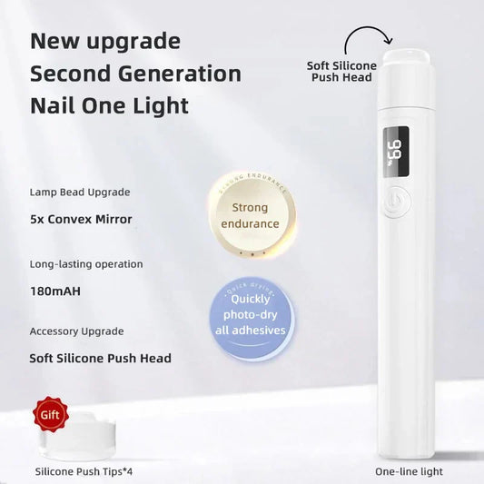 Professional Nail UV LED Lamp Desk – Rechargeable Mini Nail Dryer Stand with Display
