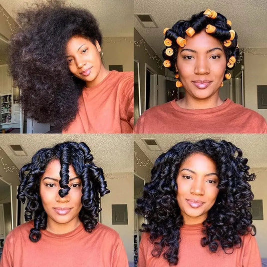 10PCS Heatless Curling Rods – Magic Cold Rollers for Effortless Curls & Waves