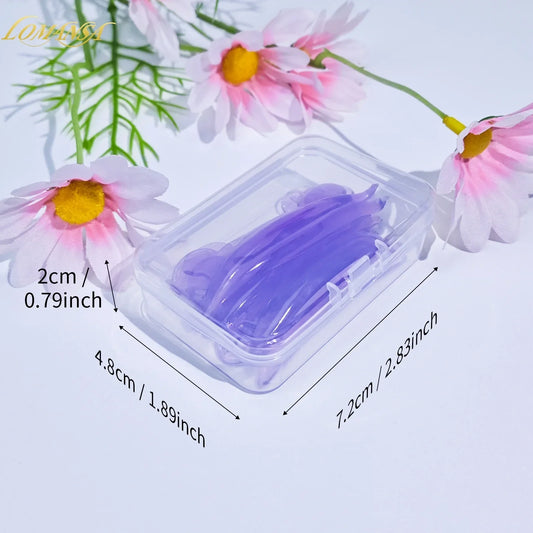 Lomansa 5 Pairs L-Curl Silicone Eyelash Perm Pads – Sticky Rod Shields for Lash Lifting