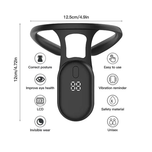 Smart Posture Corrector – Micro Vibration Reminder Sensor for Back & Neck Alignment (Adults & Kids)