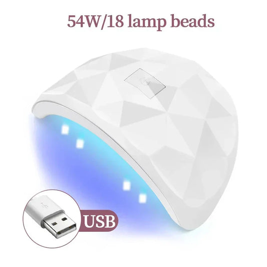 LULAA UV Nail Polish Lamp – Gel Curing Lamp with 3 Timer Settings & Auto Sensing