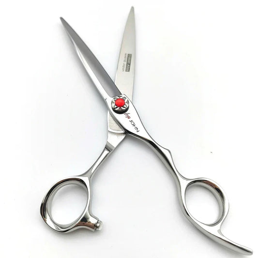 JOHN VG10 Professional Hairdressing Scissors – 5.5"/6.0" Cutting & Thinning Shears with Pink Crystal Rock Screw