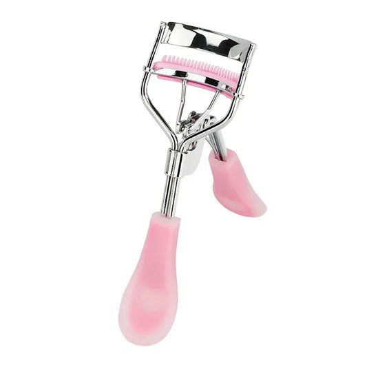 Silicone Handle Eyelash Curler – Wide-Angle Lash Tool for Beginners