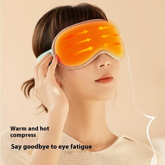 Heated Sleep Eye Mask – USB Magnetic Steam Cover with Smart Timer & Adjustable Temperature