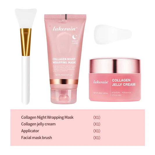 Collagen Jelly Cream – Hydrolyzed Collagen Overnight Facial Mask