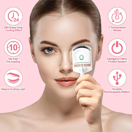 New Generation Electric Eyelash Curler – Rechargeable & Long-Lasting Lash Lift