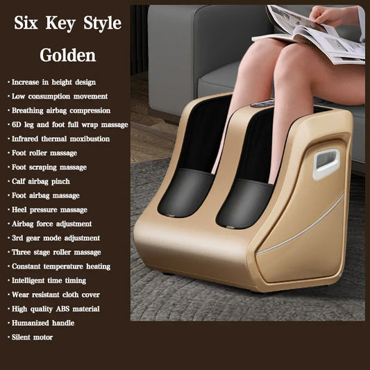 Foot Massager Machine – Red Light Shiatsu Kneading Stimulator for Foot, Calf & Leg Pain Relief
