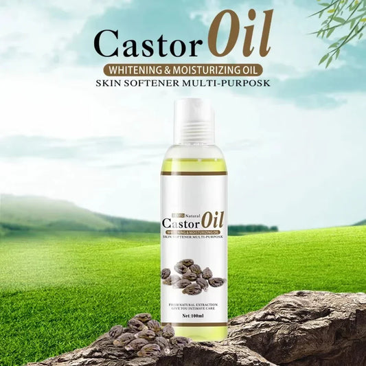 100ml Organic Essential Oil – Natural Castor & Vitamin C Oil for Body Relaxation & Skin Care