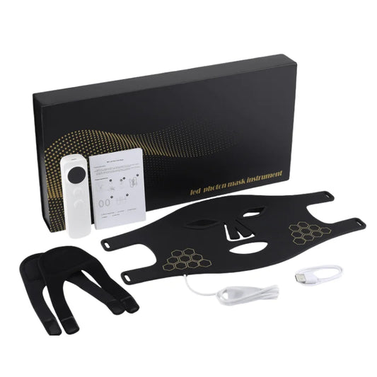 Red Light Therapy Mask – 460nm, 660nm, 850nm LED Beauty Device for Skin Rejuvenation & Anti-Aging