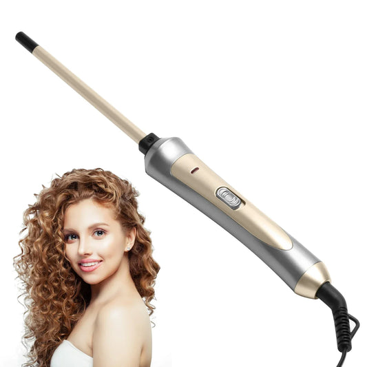 9mm Professional Hair Curling Iron – Ceramic Curler Wand for Tight Curls & Salon Styling