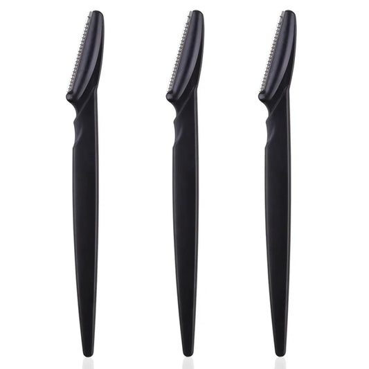 Stainless Steel Eyebrow Razors – Multipurpose Facial Hair Trimmers with Protective Cap
