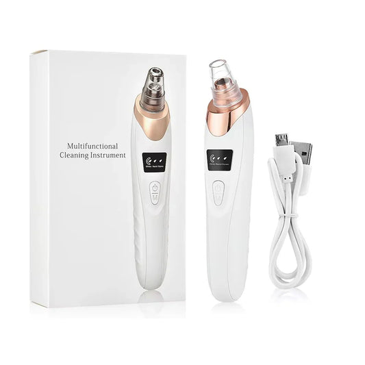 Electric Vacuum Suction Blackhead Remover – USB Rechargeable Pore Cleaner & Acne Extractor
