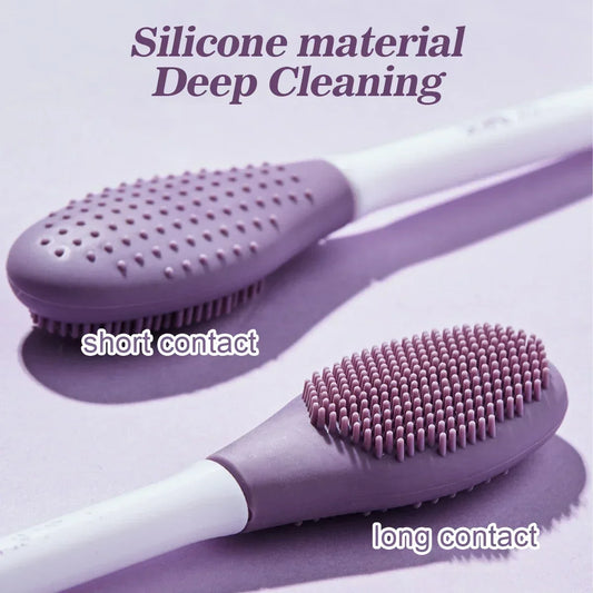 2-in-1 Silicone Facial Cleansing & Mask Brush – Exfoliator and Pore Scrub Tool for Deep Skin Care