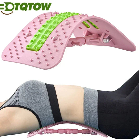 6th Gen Back Stretcher – Upgraded Lumbar Support with Magnetic Massage for Back Pain Relief