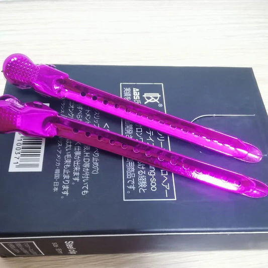 12pcs Salon Professional Alligator Hair Clips – Duckbill Sectioning Clamps for Hair Styling